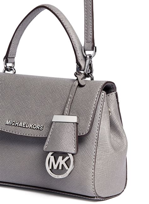 michael kors small bag grey|Michael Kors grey crossbody bag.